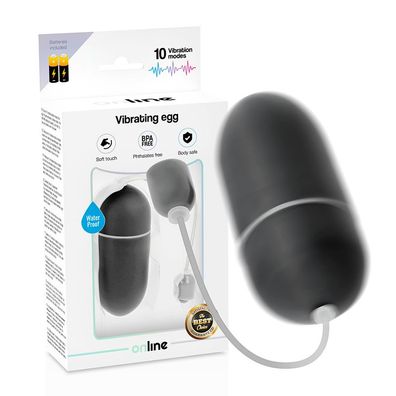 Online Schwarzes wasserdichtes Vibrationsei mit 10 Modi