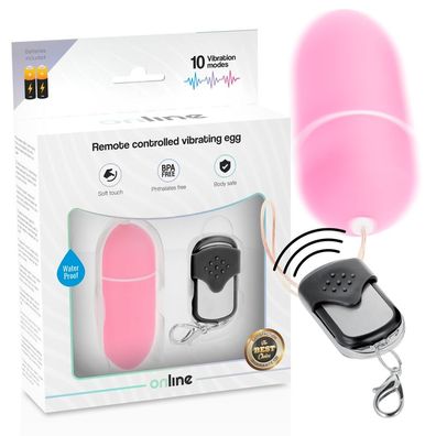 Online vibrierendes Ei mit Fernbedienung Lila 8 cm