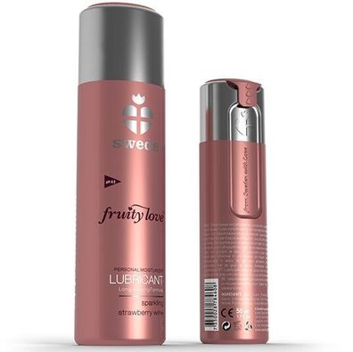 Swede Fruchtiges Gleitmittel mit Erdbeerschaumwein-Geschmack 100 ml