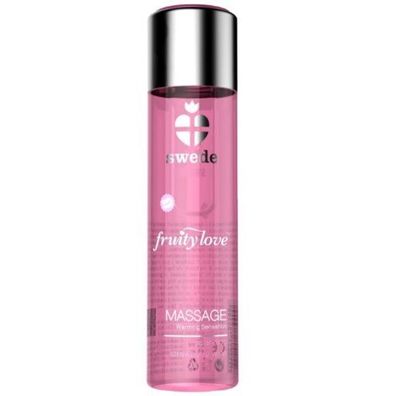 Swede Fruity Love Massageöl mit Wärmeeffekt Erdbeer Champagner 60 ml