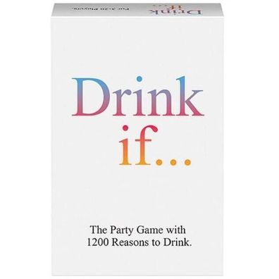 Kheper Games Trinkspiel Trinken Wenn – Partyspiel mit 1200 Gründen