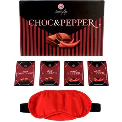 Secretplay Choc & Pepper Partyspiel Schoko- und Scharfkarten FR/PT