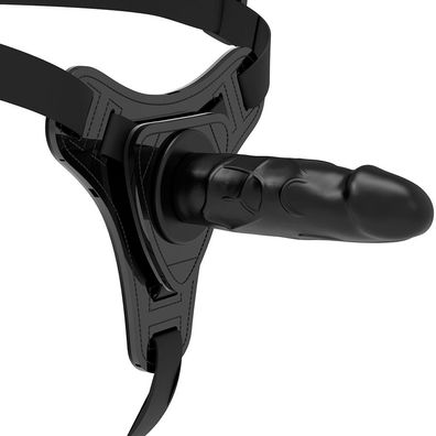 Fetish Submissive Harness Silikon-Strap-On 15 cm schwarz