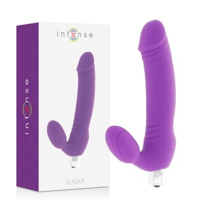 Intense High Tech Silikon-Vibrator mit Klitorisreizer, 7 Stufen, flieder