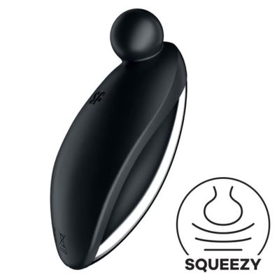 Satisfyer Vibrator Spot On 2 Auflegevibrator mit Silikonspitze Schwarz