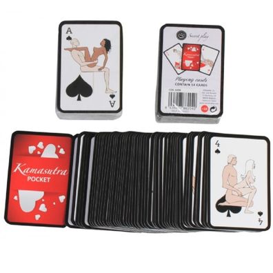 Secretplay 100% Games Pocket Kamasutra Spielkarten 54 Positionen