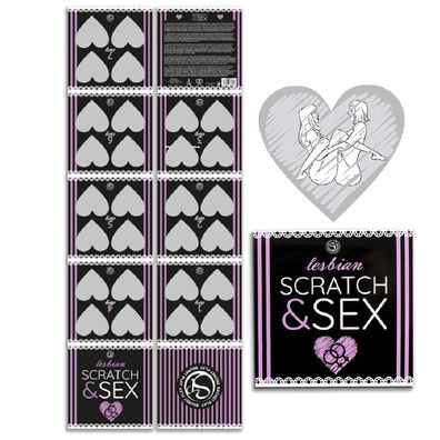 Secretplay 100% Games Scratch & Sex Rubbelspiel für lesbische Stellungen
