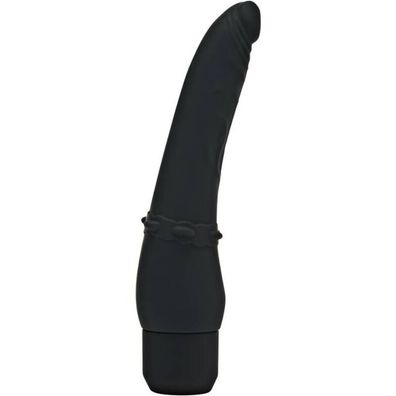 GET Real Silikon-Vibrator klassisch glatt 17,5 cm schwarz