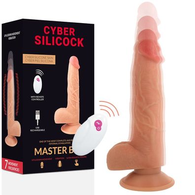 Cyber Silicock Naturvibrator mit Fernbedienung, 23,88 cm