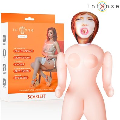 Intense Bodies & Masturbators Aufblasbare Puppe Scarlett mit drei Öffnungen