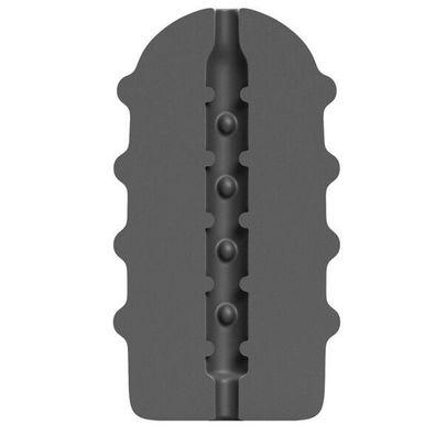ALL Black Masturbator Holprig mit Noppen-Struktur