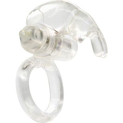 Seven Creations Transparenter Vibratorring aus Silikon-Ersatz TPR