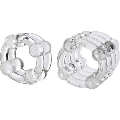 Calexotics Colt Enhancer Rings Penisringe aus thermoplastischem Gummi, klar