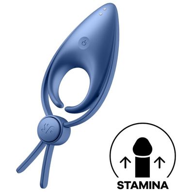 Satisfyer Ring Sniper Penisring mit Klitorisstimulator Blau
