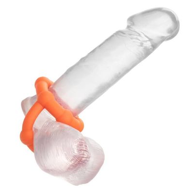 Calexotics Alpha Liquid Silicone All Star Ring Penisring Orange