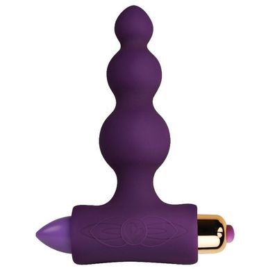 Rocks-off Petite Bubbles Analvibrator mit Samtgriff, lila
