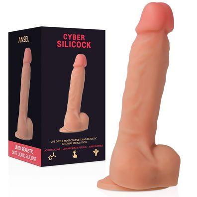 Cyber Silicock Ansel Silikon-Dildo mit Saugnapf, 15,5 cm