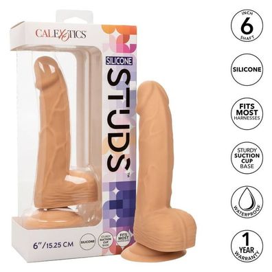 Calexotics Silikon-Dildo mit Saugnapf und strukturiertem Schaft