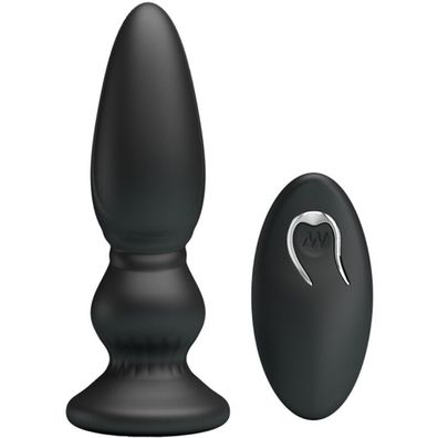 MR Play Leistungsstarker Vibrator mit Fernbedienung Analplug Schwarz