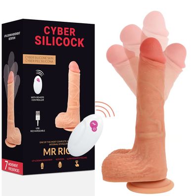 Cyber Silicock Mr. Rick Fernbedienungs-Vibrator mit Saugnapf