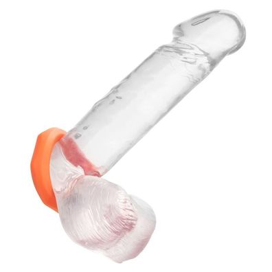 Calexotics Alpha Sexagon Ring Penisring aus Flüssigsilikon Orange