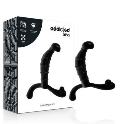 Addicted Toys Prostatastimulator Analplug mit TPR, 11,3 cm Länge, schwarz