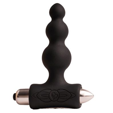 Rocks-off Petite Sensations Bubbles Analplug mit Vibration, schwarz