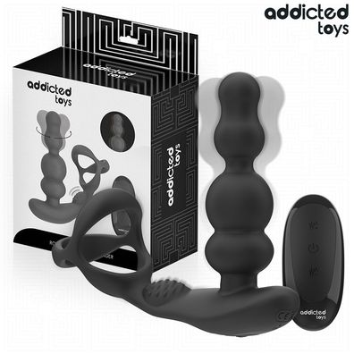 Addicted Toys Rotierender Prostatamassager mit Fernbedienung, Silikon