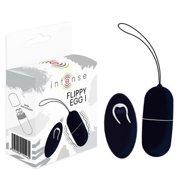 Intense Remote Control Flippy I vibrierendes Ei mit Fernbedienung schwarz