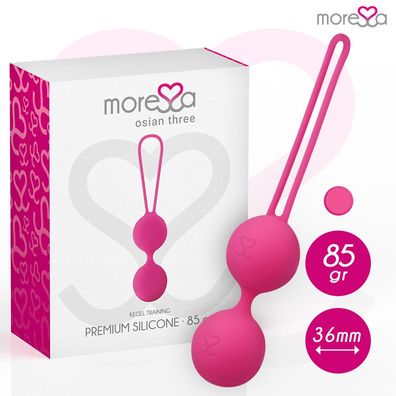 Moressa Osian Three Liebeskugeln aus Silikon, 85g, rosa