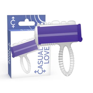 Casual Love Ring Vibrator Lilac Tongue – Finger- und Zungenvibrator