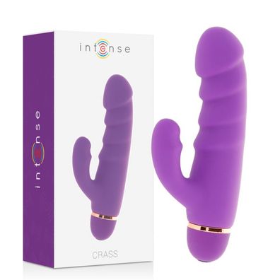 Intense High Tech Kras 20 Vibrator mit Klitorisreizer, Silikon