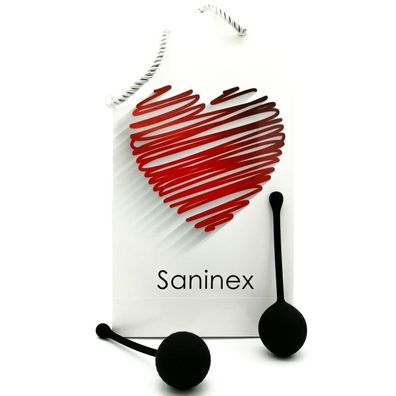 Saninex Sextoys Clever Liebeskugeln aus medizinischem Silikon, schwarz