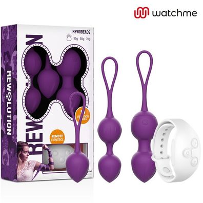 Rewolution Rewobeads Vibrations-Liebeskugeln mit Fernbedienung, Watchme