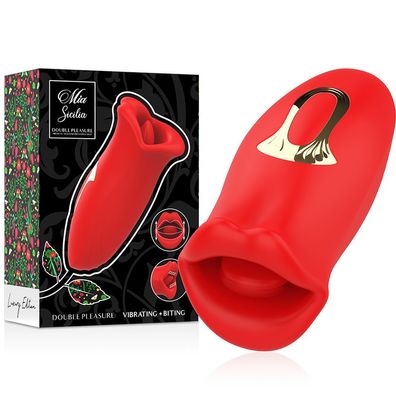 MIA Sicilia Klitorisstimulator mit Zungenbewegung und Vibration
