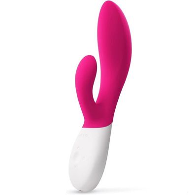 Lelo INA Wave 2 Vibrator mit Klitorisreizer und WaveMotion-Technologie Cerise