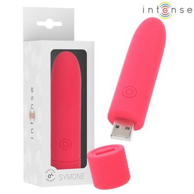 Intense FUN Toys Symone USB-wiederaufladbarer Bullet-Vibrator rot 10 x 2,2 cm