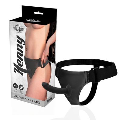 Harness Attraction Strap-On-Geschirr mit Kenny-Dildo 15 x 3,2 cm