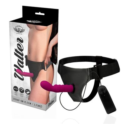 Harness Attraction Strap-On-Geschirr mit Vibrator, 15,5 x 3,7 cm
