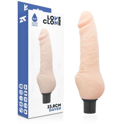Loveclone Daven Dildo mit Selbstschmierung realistisch 23,8 cm
