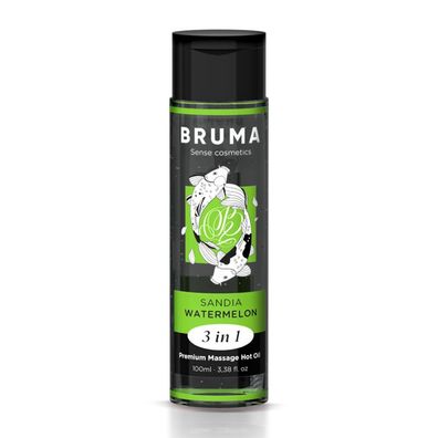 Bruma Massageöl mit Wärmeeffekt Wassermelone 3 in 1