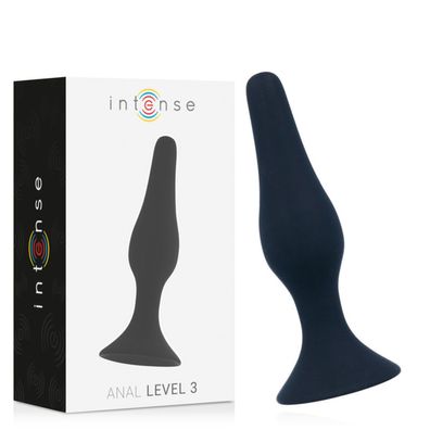 Intense Anal Toys Analplug Anal Stufe 3 12,5 cm Schwarz