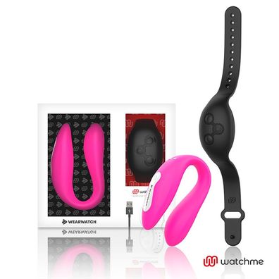 Wearwatch Watchme Dual Technology Vibrator mit Farbwechsel in Fuchsia/azabache