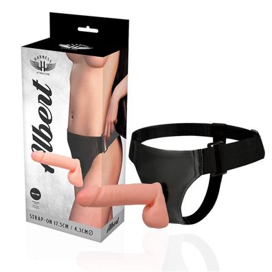 Harness Attraction Strap-On-Geschirr mit realistischem Dildo 17,5 x 4,3 cm