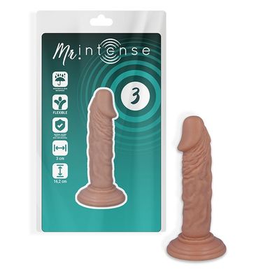 MR. Intense Dildos Realistischer Dildo mit Saugnapf 16,2 x 3 cm natur