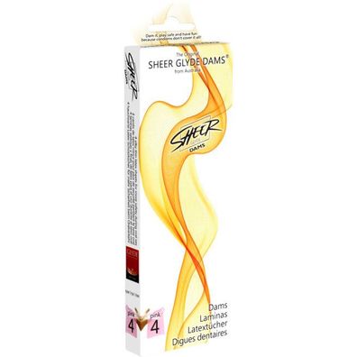 Sheer Glyde Latex-Damm Oralsex Erdbeere 25 cm x 15 cm