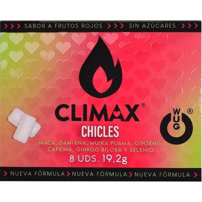 WUG GUM Climax Nahrungsergänzungsmittel Kaugummi mit Maca und Ginseng