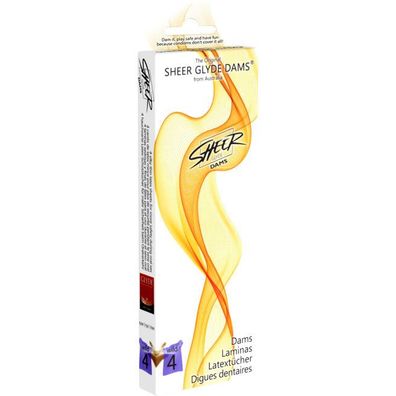 Sheer Glyde Latex-Damm Oralsex Wilde Brombeeren 25 cm x 15 cm