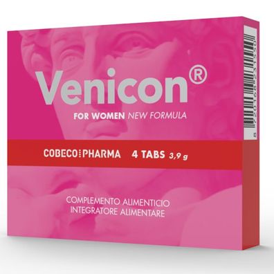 Cobeco Pharma Venicon Libido-Ergänzungsmittel für Frauen, 4 Kapseln