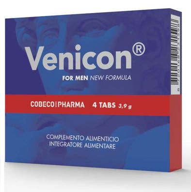 Cobeco Pharma Venicon für Männer 4 Tabs Nahrungsergänzung Libido Erektion